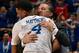 Matthews and John Calipari embraced during the 2016 SEC tournament.