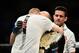 NEW YORK, NY - NOVEMBER 04: Rose Namajunas
celebrates with her trainers after defeating Joanna Jedrzejczyk of Poland in their UFC women's strawweight championship bout during the UFC 217 event at Madison Square Garden on November 4, 2017 in New York City