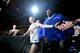 NEW YORK, NY - NOVEMBER 04: Rose Namajunas
approaches the octagon for herUFC women's strawweight championship bout against Joanna Jedrzejczyk of Poland during the UFC 217 event at Madison Square Garden on November 4, 2017 in New York City. (Photo by Jeff