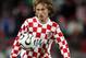 Modric in action on his Croatia debut