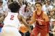 TUSCALOOSA, AL - JANUARY 27: Trae Young #11 of the Oklahoma Sooners looks to maneuver by Collin Sexton #2 of the Alabama Crimson Tide during the game at Coleman Coliseum on January 27, 2018 in Tuscaloosa, Alabama. (Photo by Michael Chang/Getty Images)