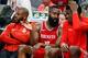 Chris Paul, James Harden and Clint Capela