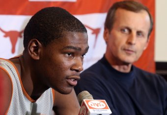 Kevin Durant and Rick Barnes at Texas.