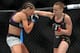 Namajunas lands a right hand.