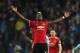 MANCHESTER, ENGLAND - APRIL 07: Paul Pogba of Manchester United celebrates at the end of the Premier League match between Manchester City and Manchester United at Etihad Stadium on April 7, 2018 in Manchester, England. (Photo by Matthew Ashton - AMA/Gett