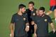 TOPSHOT - Barcelona players Luis Suarez (L), Neymar (C) and Lionel Messi (R) take part in a training session at Barry University in Miami, Florida, on July 27, 2017, two days before their International Champions Cup friendly match against Real Madrid / AF