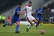 MILTON KEYNES, ENGLAND - DECEMBER 06: Dele Alli of MK Dons looks to the ball with Sam Morsy of Chesterfield during the FA Cup Second Round match between MK Dons and Chesterfield at Stadium mk on December 6, 2014 in Milton Keynes, England. (Photo by Pete