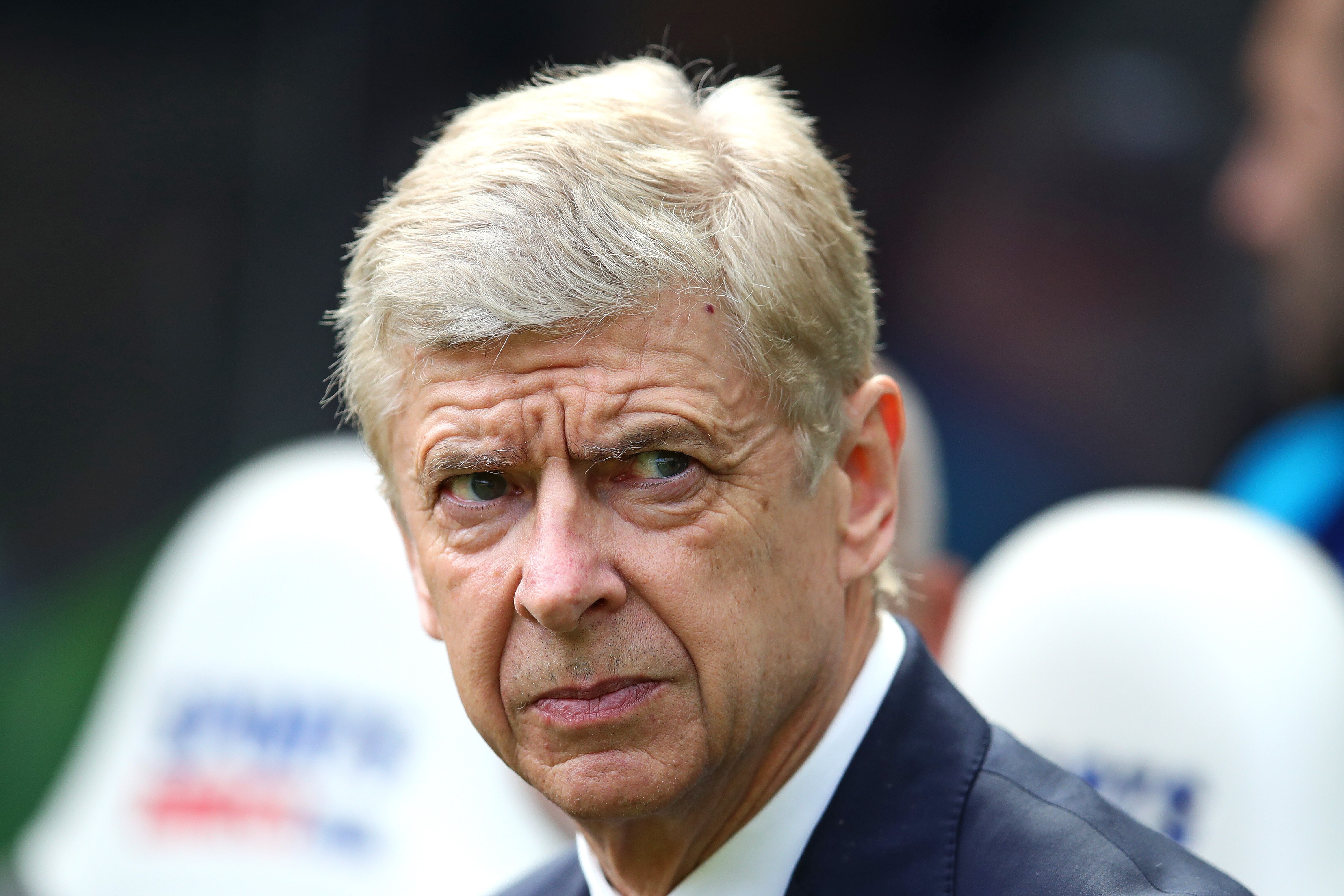 NEWCASTLE UPON TYNE, ENGLAND - APRIL 15: Arsenal manager Arsene Wenger looks on during the Premier League match between Newcastle United and Arsenal at St. James Park on April 15, 2018 in Newcastle upon Tyne, England. (Photo by Chris Brunskill Ltd/Getty I