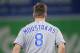TORONTO, ON - APRIL 18: Mike Moustakas #8 of the Kansas City Royals walks away after being stranded on second base at the end of the top of the third inning during MLB game action against the Toronto Blue Jays at Rogers Centre on April 18, 2018 in Toronto