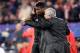 SEVILLA, SPAIN - FEBRUARY 21: (L-R) Paul Pogba of Manchester United, coach Jose Mourinho of Manchester United during the UEFA Champions League match between Sevilla v Manchester United at the Estadio Ramon Sanchez Pizjuan on February 21, 2018 in Sevilla