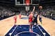 MINNEAPOLIS, MN - APRIL 23: Derrick Rose #25 of the Minnesota Timberwolves goes to the basket against the Houston Rockets in Game Four of Round One of the 2018 NBA Playoffs on April 23, 2018 at Target Center in Minneapolis, Minnesota. NOTE TO USER: User
