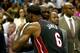CHARLOTTE, NC - APRIL 28: LeBron James #6 of the Miami Heat hugs Michael Jordan after defeating the Charlotte Bobcats 109-98 in Game Four of the Eastern Conference Quarterfinals during the 2014 NBA Playoffs at Time Warner Cable Arena on April 28, 2014 in