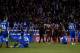 LA CORUNA, SPAIN - APRIL 29: Players of FC Barcelona celebrate the title of La Liga at the end of the match between Deportivo La Coruna and Barcelona at Abanca Riazor Stadium on April 29, 2018 in La Coruna, Spain. (Photo by Quality Sport Images/Getty Im