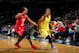 WASHINGTON, DC - SEPTEMBER 1: Jewell Loyd #24 of the Seattle Storm handles the ball during the game against the Washington Mystics during a WNBA game on September 1, 2017 at the Verizon Center in Washington, DC. NOTE TO USER: User expressly acknowledges a