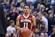 LAWRENCE, KS - FEBRUARY 19: Trae Young #11 of the Oklahoma Sooners in action against the Kansas Jayhawks at Allen Fieldhouse on February 19, 2018 in Lawrence, Kansas. (Photo by Ed Zurga/Getty Images)