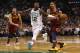 BOSTON, MA - MAY 15: Terry Rozier #12 of the Boston Celtics attempts to steal the ball from George Hill #3 of the Cleveland Cavaliers in the first half during Game Two of the 2018 NBA Eastern Conference Finals at TD Garden on May 15, 2018 in Boston, Mass
