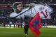 Lyon fans' tifo of the famous Saint-Etienne celebration