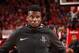 HOUSTON, TX - MAY 14: Clint Capela #15 of the Houston Rockets looks on before the game against the Golden State Warriors in Game One of the Western Conference Finals of the 2018 NBA Playoffs on May 14, 2018 at the Toyota Center in Houston, Texas. NOTE TO