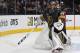 LAS VEGAS, NV - MAY 16: Marc-Andre Fleury #29 of the Vegas Golden Knights comes out of the crease as he defends the net against the Winnipeg Jets in the first period of Game Three of the Western Conference Finals during the 2018 NHL Stanley Cup Playoffs