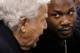 BOSTON, MA - MAY 3: Rapper Meek Mill talks with New England Patriots owner Robert Kraft during Game Two of the Eastern Conference Second Round of the 2018 NBA Playoffs between the Boston Celtics and the Philadelphia 76ers at TD Garden on May 3, 2018 in B