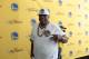 OAKLAND, CA - JUNE 4: E-40 poses for a photo prior to the game of the Cleveland Cavaliers against the Golden State Warriors at Game Two of the 2017 NBA Finals on June 4, 2017 at ORACLE Arena in Oakland, California. NOTE TO USER: User expressly acknowledge