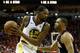 HOUSTON, TX - MAY 24: Kevin Durant #35 of the Golden State Warriors goes up against Eric Gordon #10 of the Houston Rockets in the fourth quarter of Game Five of the Western Conference Finals of the 2018 NBA Playoffs at Toyota Center on May 24, 2018 in Ho