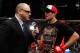SAN JOSE, CA - MAY 19: (L-R) Mauro Ranallo interviews Gilbert Melendez after his win over Josh Thomson during the Strikeforce event at HP Pavilion on May 19, 2012 in San Jose, California. (Photo by Esther Lin/Forza LLC/Zuffa LLC via Getty Images)