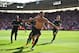 Manchester City's Brazilian striker Gabriel Jesus celebrates scoring the opening goal during the English Premier League football match between Southampton and Manchester City at St Mary's Stadium in Southampton, southern England on May 13, 2018. (Photo by