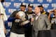 HOUSTON, TX - MAY 28: Nick Young #6 of the Golden State Warriors holds the Western Conference Champion Trophy after the game against the Houston Rockets during Game Seven of the Western Conference Finals of the 2018 NBA Playoffs on May 28, 2018 at the Toy