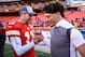 Alex Smith (left) turned in a career season in 2017 and Mahomes had a front-row seat.