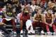Larry Nance Jr. (far right) acknowledges that many of the Cavaliers have grown accustomed to the criticism they've received for their struggles in the playoffs this spring.