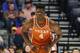 NASHVILLE, TN - MARCH 16: Mohamed Bamba #4 of the Texas Longhorns looks on against the Nevada Wolf Pack during the game in the first round of the 2018 NCAA Men's Basketball Tournament at Bridgestone Arena on March 16, 2018 in Nashville, Tennessee. (Phot