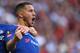 Hazard celebrates scoring a goal in the May 19 FA Cup Final vs. Manchester United
