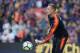 Barcelona's German goalkeeper Marc-Andre Ter Stegen warms up before the Spanish league football match between FC Barcelona and Real Madrid CF at the Camp Nou stadium in Barcelona on May 6, 2018. (Photo by Josep LAGO / AFP) (Photo credit should read