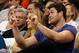Gabe Ikard attending a Thunder game