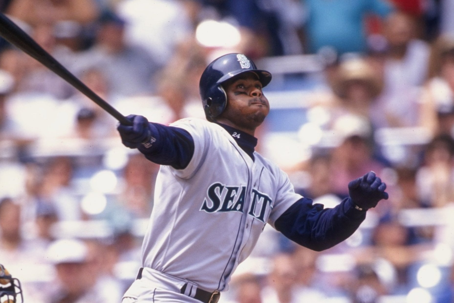 Baseball In Pics on X: Ken Griffey Jr. taking batting practice while  Safeco Field is still under construction, 1998  / X