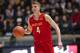 WEST LAFAYETTE, IN - JANUARY 31: Kevin Huerter #4 of the Maryland Terrapins brings the ball up court during the game against the Purdue Boilermakers at Mackey Arena on January 31, 2018 in West Lafayette, Indiana. (Photo by Michael Hickey/Getty Images)
