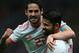 Spain's forward Diego Costa (R) celebrates his goal with midfielder Isco during the Russia 2018 World Cup Group B football match between Iran and Spain at the Kazan Arena in Kazan on June 20, 2018. (Photo by Roman Kruchinin / AFP) / RESTRICTED TO EDITORIA