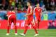 Serbia conceded a last-gasp goal against Switzerland.