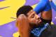 LOS ANGELES, CA - FEBRUARY 8: Paul George # 13 from Oklahoma City Thunder warms up before the game against the Los Angeles Lakers on February 8, 2018 at the STAPLES Center in Los Angeles, California. NOTE TO THE USER: The user expressly acknowledges and agrees that,