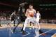NEW YORK, NY - FEBRUARY 6: Enes Kanter #00 of the New York Knicks handles the ball during the game against the Milwaukee Bucks on February 6, 2018 at Madison Square Garden in New York, NY. NOTE TO USER: User expressly acknowledges and agrees that, by down