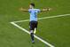 TOPSHOT - Uruguayan striker Luis Suarez celebrates his first goal in Group A Russia game between Uruguay and Russia on Saturday, June 25, 2018 in the Samara Arena in Samara. (Photo by Manan VATSYAYANA /