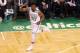BOSTON, MA - APRIL 28: Semi Ojeleye #37 of the Boston Celtics celebrates during the third quarter against the Milwaukee Bucks of Game Seven in Round One of the 2018 NBA Playoffs at TD Garden on April 28, 2018 in Boston, Massachusetts. (Photo by Maddie Mey