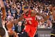 OAKLAND, CA - NOVEMBER 25: DeMarcus Cousins #0 of the New Orleans Pelicans handles the ball against the Golden State Warriors on November 25, 2017 at ORACLE Arena in Oakland, California. NOTE TO USER: User expressly acknowledges and agrees that, by downlo