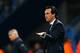 Paris Saint-Germain's Spanish headcoach Unai Emery reacts during the French L1 football match between Caen (SMC) and Paris (PSG) on May 19, 2018, at the Michel d'Ornano stadium, in Caen, northwestern France. (Photo by CHARLY TRIBALLEAU / AFP) (Phot