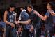 LAS VEGAS, NV - JULY 9: Jarrett Allen #31 of the Brooklyn Nets high fives teammates during the game against the Minnesota Timberwolves during the 2018 Las Vegas Summer League on July 9, 2018 at the Cox Pavilion in Las Vegas, Nevada. NOTE TO USER: User exp