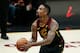 CLEVELAND, CA - JUN 8: JR Smith #5 of the Cleveland Cavaliers shoots the ball against the Golden State Warriors in Game Four of the 2018 NBA Finals won 108-85 by the Golden State Warriors over the Cleveland Cavaliers at the Quicken Loans Arena on June 6,