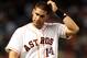While Martinez batted .328 in more than 350 games in the minors, the Astros found it difficult to find a regular role on their roster.