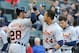 With Miguel Cabrera offering protection in the lineup and advice off the field, Martinez became a hitting star in Detroit, slugging 99 home runs while batting .300 in four seasons with Detroit.