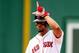 Red Sox shortstop Xander Bogaerts doing Fortnite's
